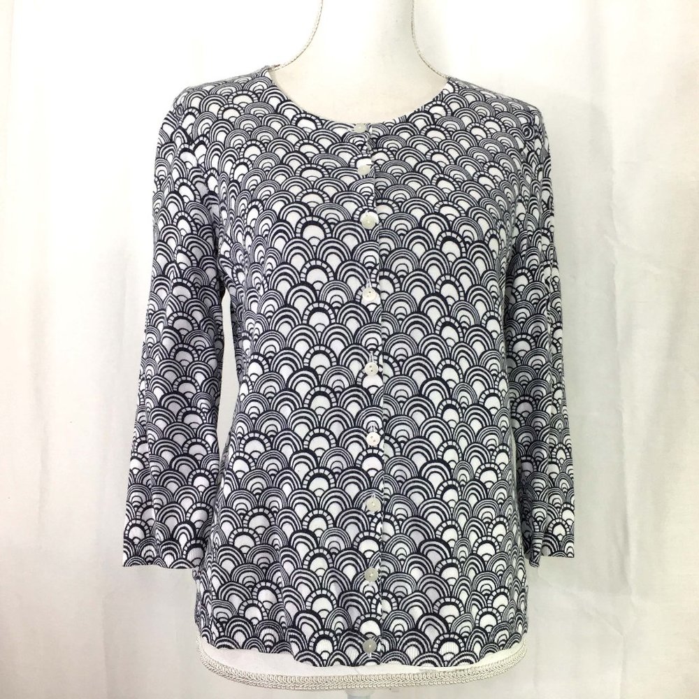 Talbots cardigan sweater buttons 3/4 sleeve (K137)